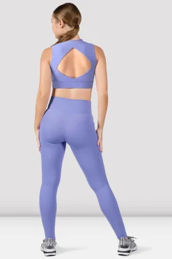Bloch Crop Tops|Oberteile^Apex Everhold Crop Top mit Reißverschluss vorne cornflower