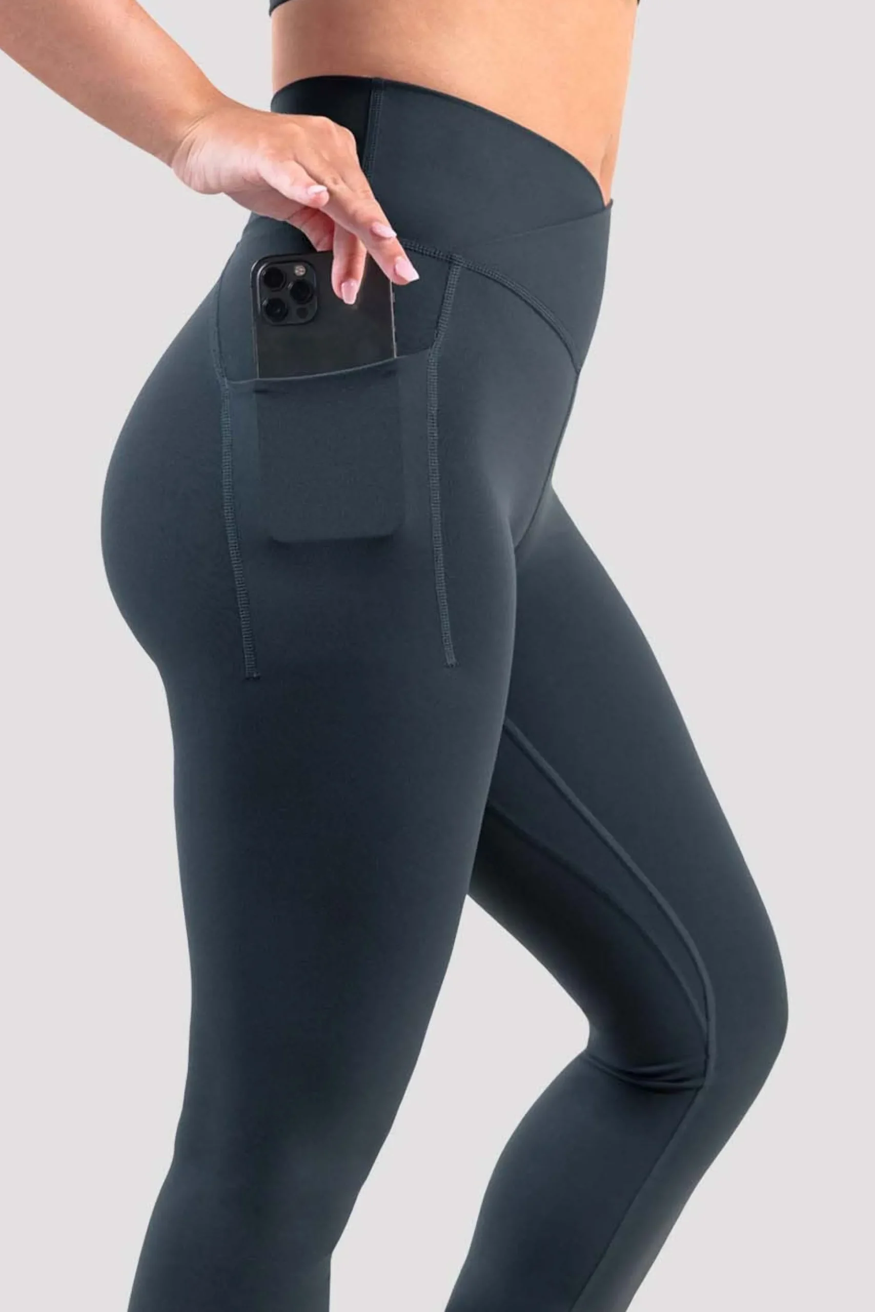 Bloch Gamaschen^Apex Everhold Flare Leggings greencharcoal