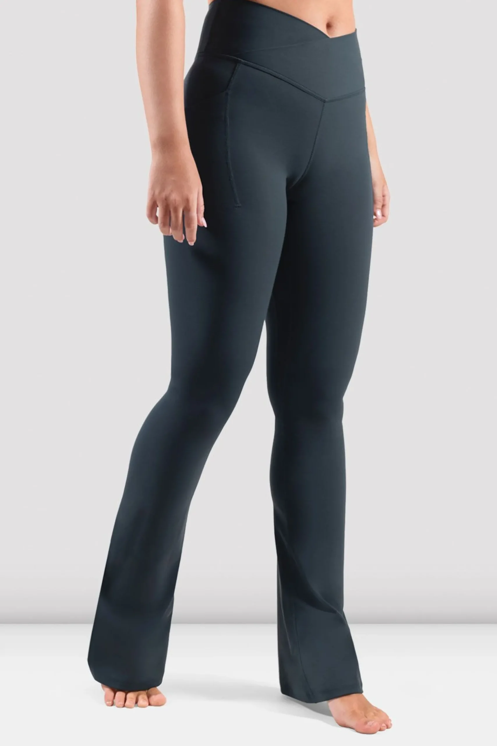 Bloch Gamaschen^Apex Everhold Flare Leggings greencharcoal