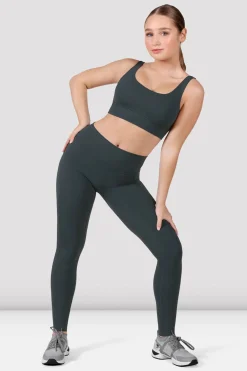 Bloch Gamaschen^Apex everhold Leggings mit Tasche greencharcoal