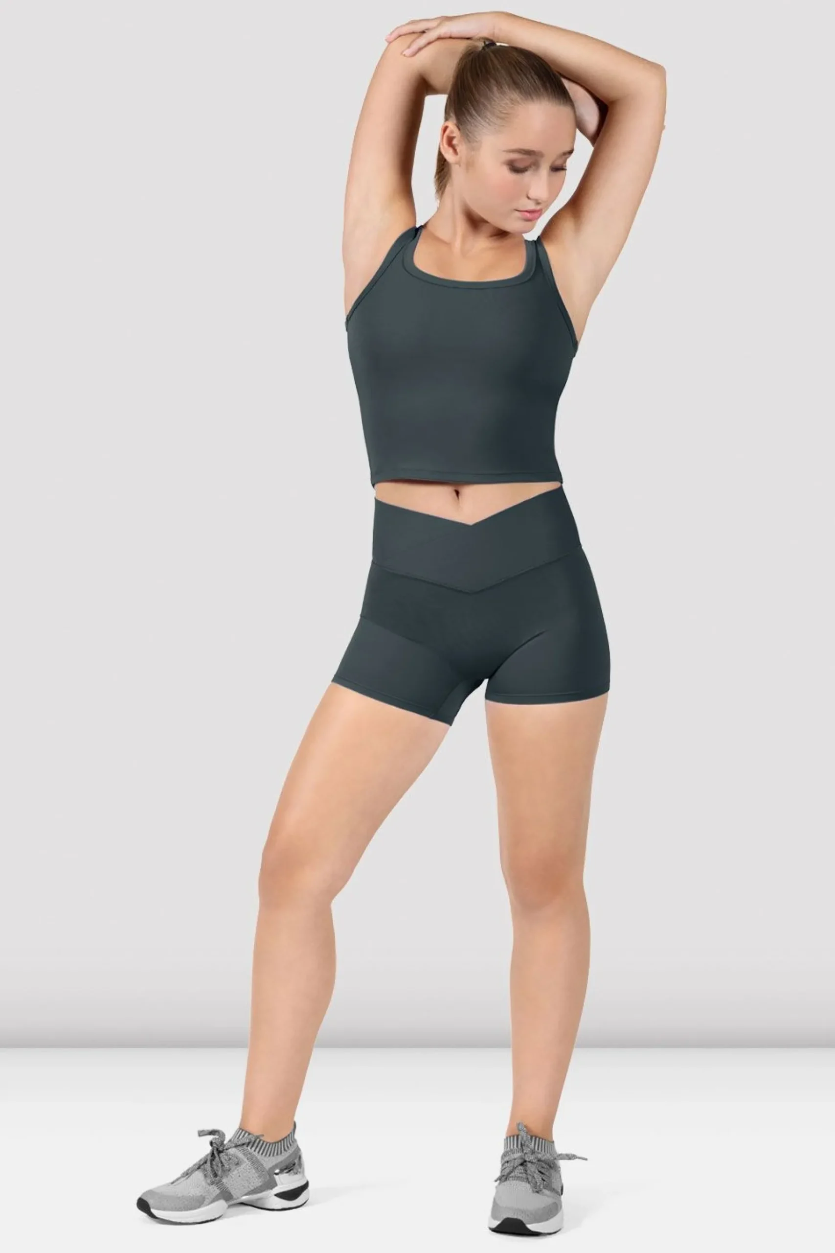 Bloch Crop Tops|Oberteile^Apex everhold Switch Tanktop greencharcoal