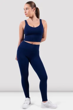 Bloch Gamaschen^Apex sculpt-Legging mit Tasche navy