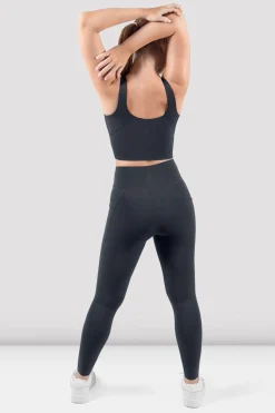 Bloch Gamaschen^Apex sculpt-Legging mit Tasche charcoal