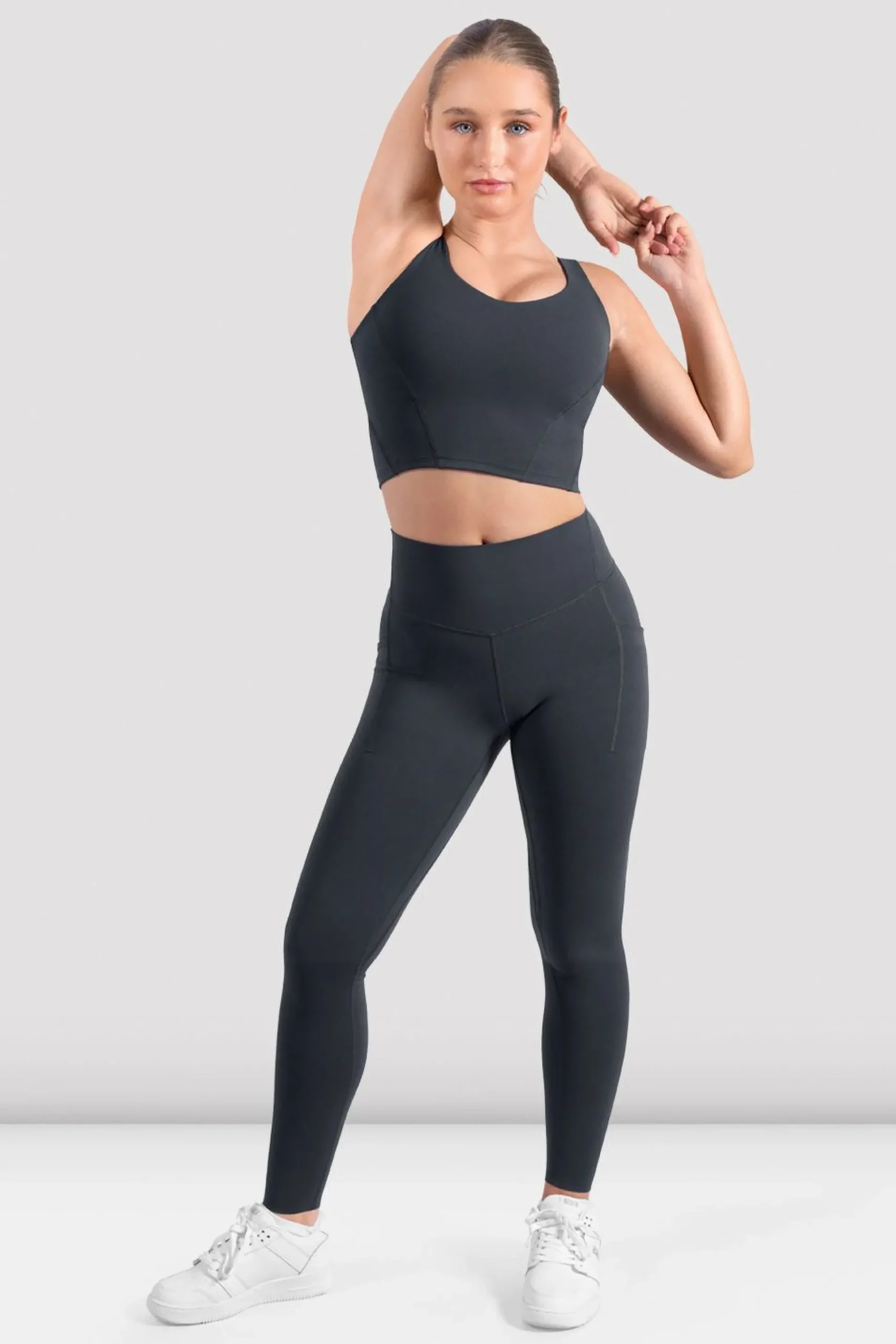 Bloch Gamaschen^Apex sculpt-Legging mit Tasche charcoal