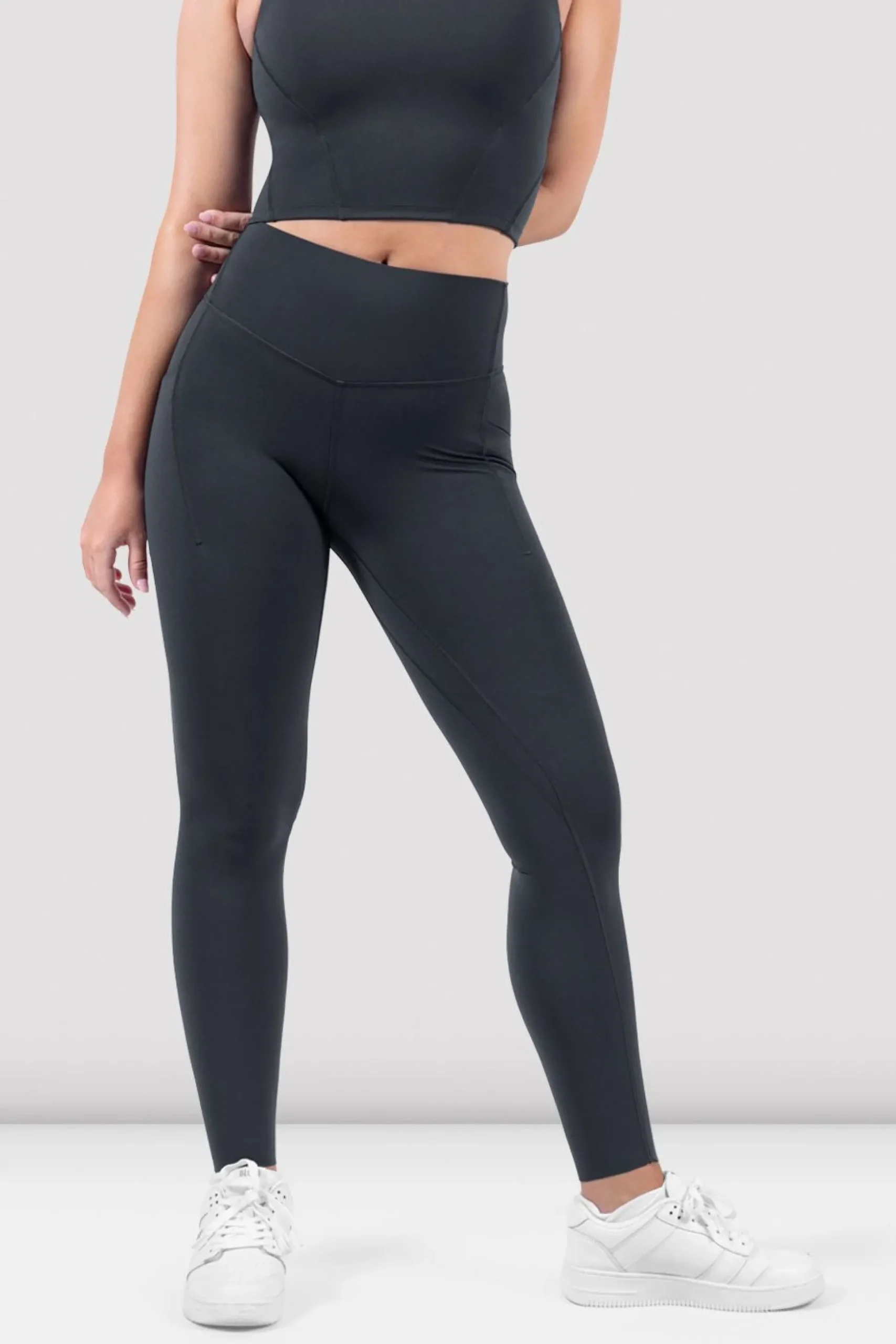 Bloch Gamaschen^Apex sculpt-Legging mit Tasche charcoal