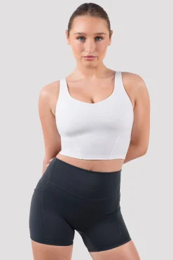 Bloch Crop Tops|Oberteile^Apex sculpt-Tanktop mit kurzem Schnitt offwhite