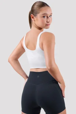 Bloch Crop Tops|Oberteile^Apex sculpt-Tanktop mit kurzem Schnitt offwhite