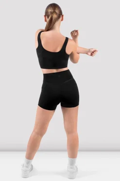 Bloch Crop Tops|Oberteile^Apex sculpt-Tanktop mit kurzem Schnitt black