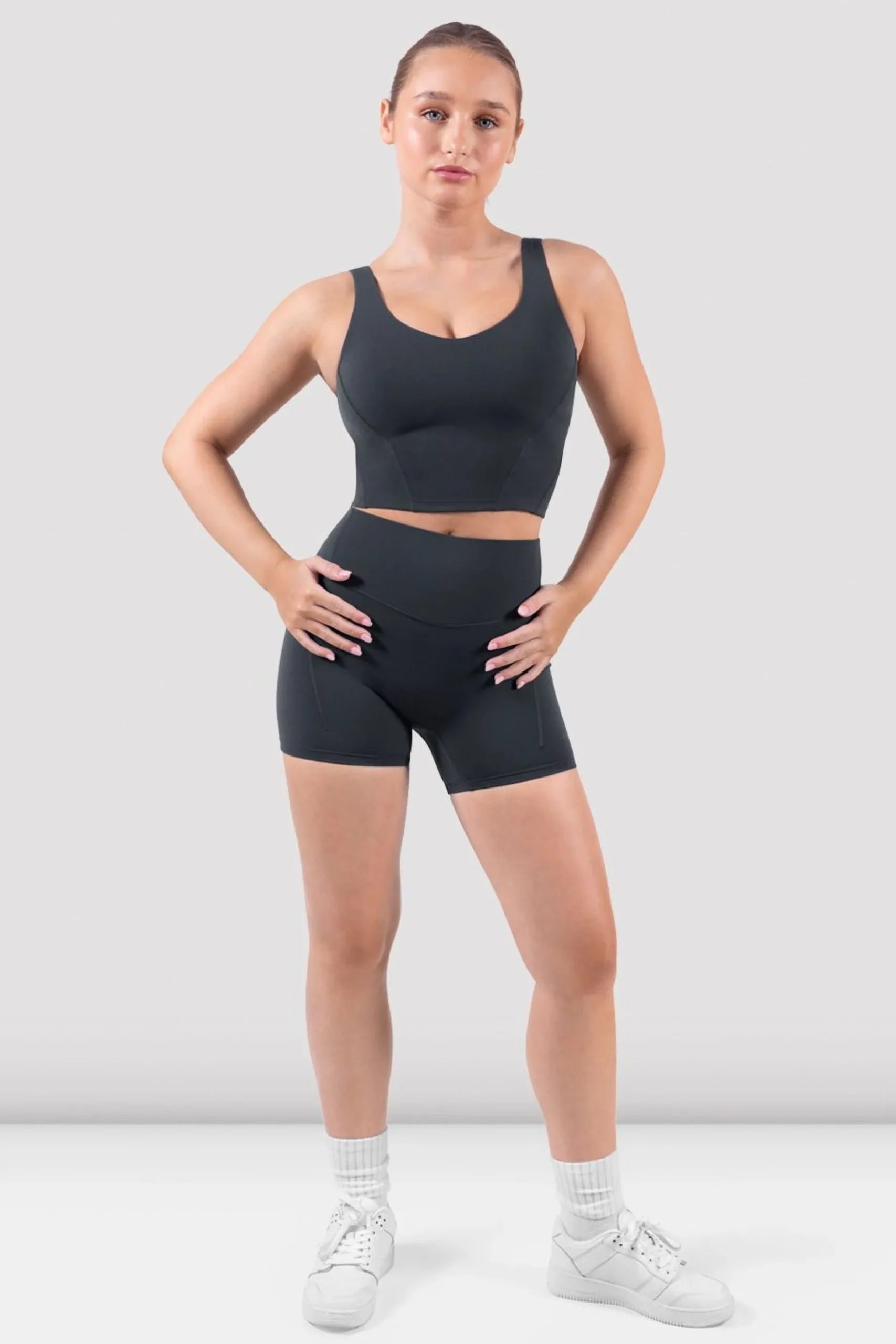 Bloch Kurze Hose^Apex sculpt-Taschenshorts charcoal
