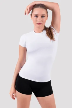 Bloch Oberteile^Apex Flex Kurzarm-T-Shirt white