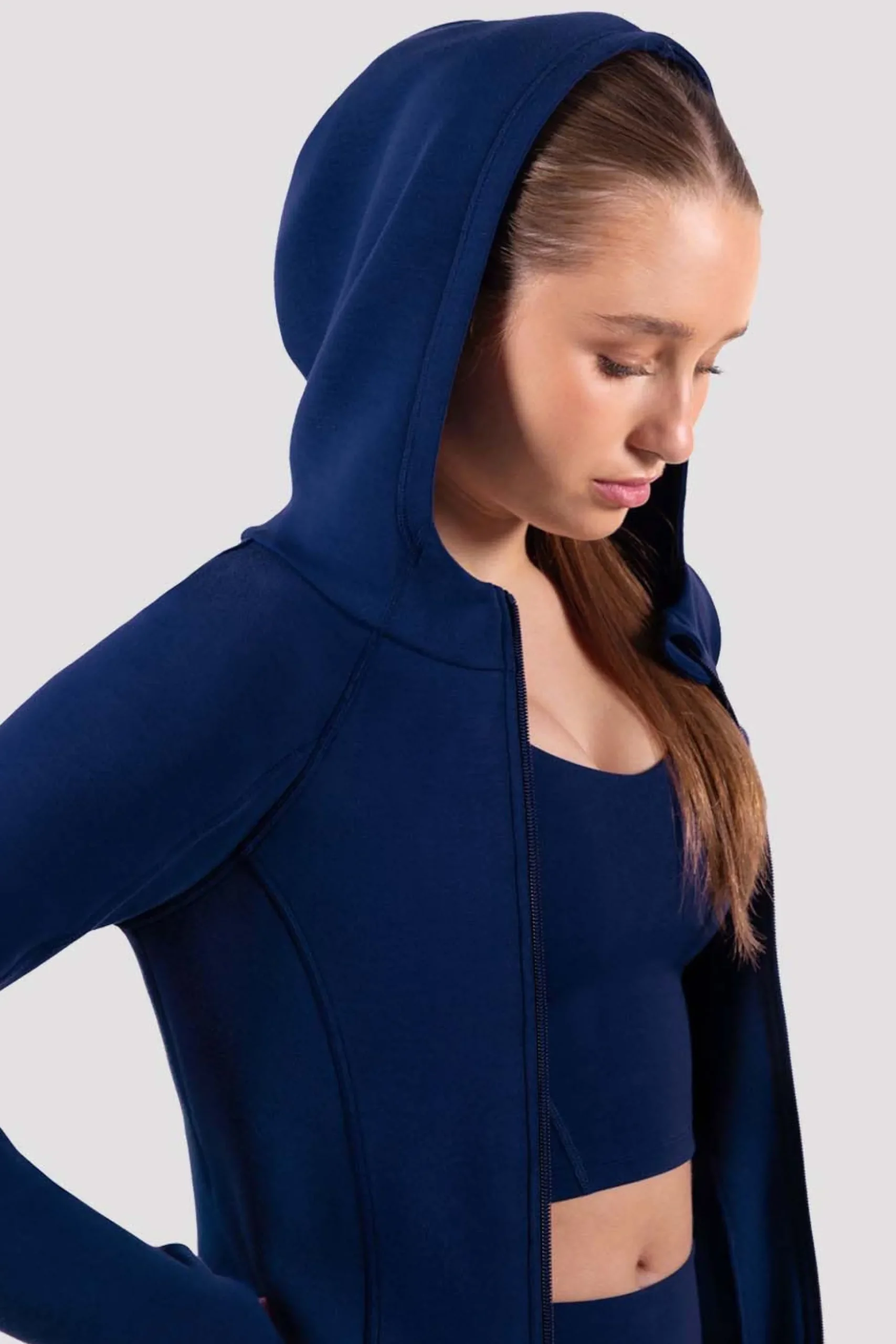 Bloch Jacken^Apex-Adaption Kapuzenjacke mit Reißverschluss navy