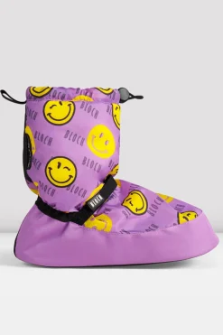Bloch Stiefel^Aufwärmstiefeletten für Kinder mit Smiley-Print smileyprintnylon