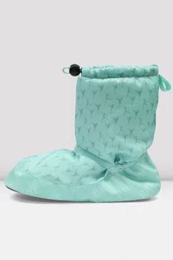 Bloch Stiefel^Aufwärmstiefeletten für Kinder mit Ballerina-Print mintballerinanylon