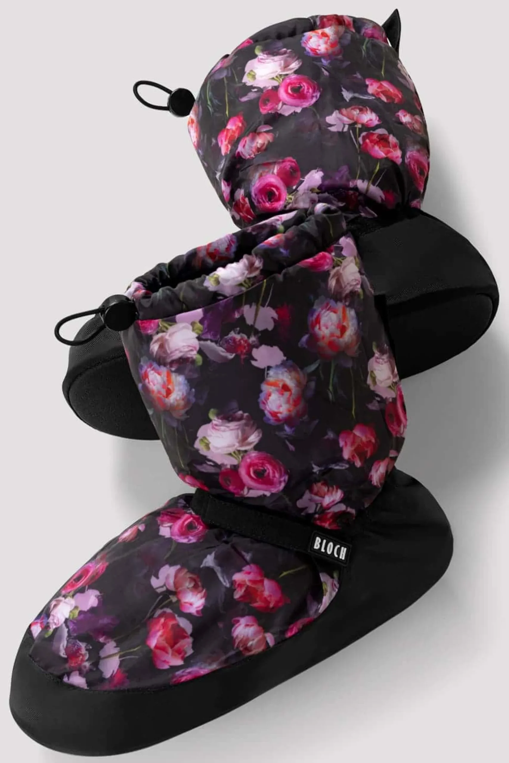 Bloch Herren|Stiefel^Aufwärmstiefeletten mit Blumenmuster für Erwachsene flowerrosenylon