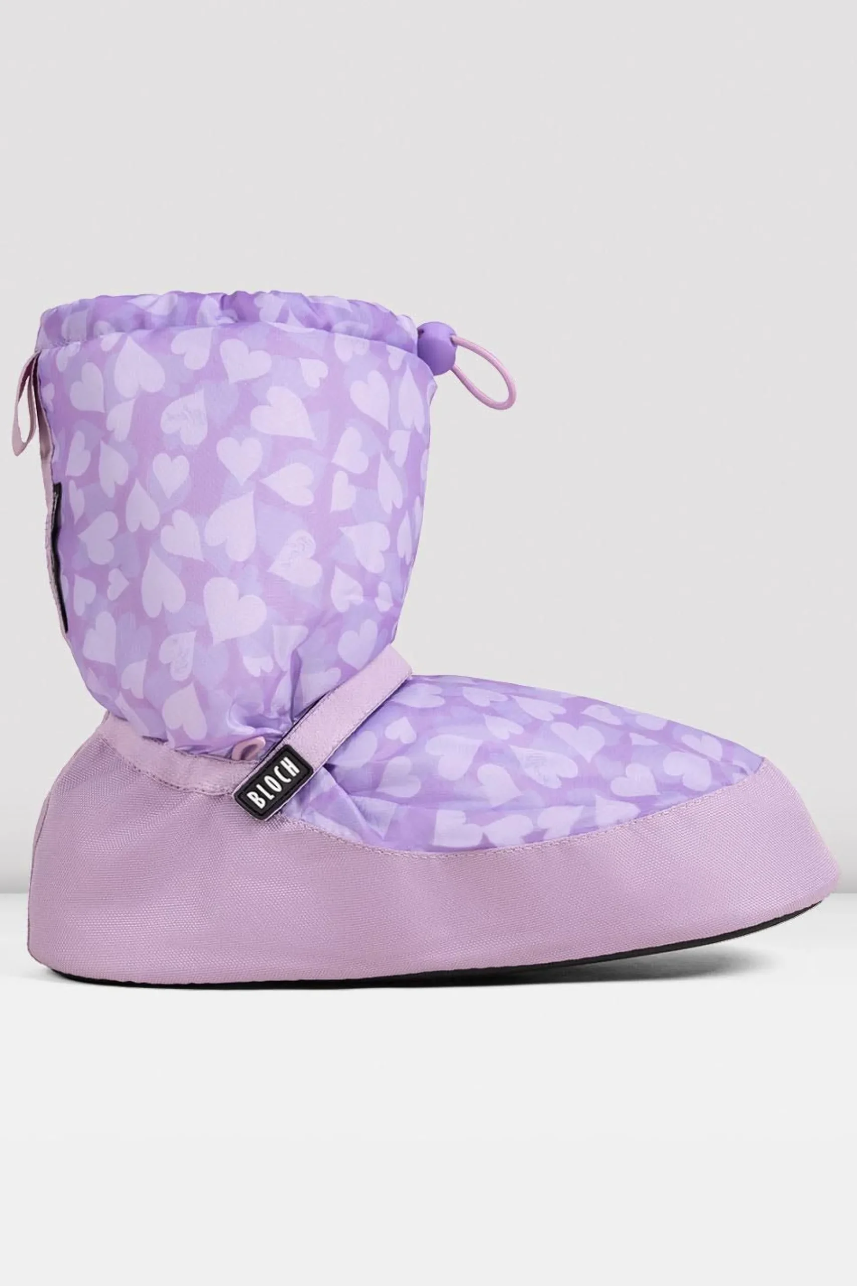 Bloch Herren|Stiefel^Aufwärmstiefeletten mit Konfetti-Herzen-Aufdruck für Erwachsene lilacheartsnylon