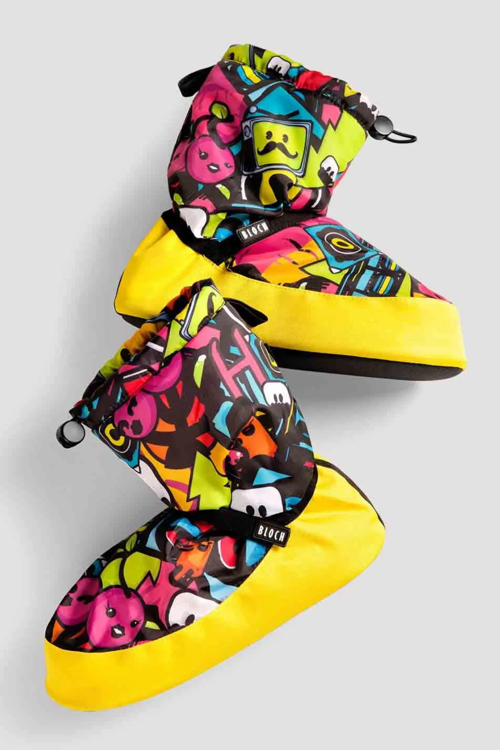 Bloch Stiefel^Aufwärmstiefeletten mit Sticker-Print für Kinder stickerbombprintnylon