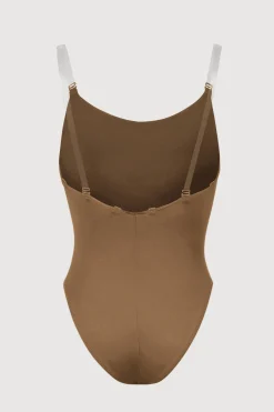 Bloch Unterwäsche^Auva-Body mit verstellbaren Trägern für Mädchen almond
