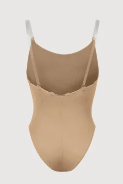Bloch Unterwäsche^Auva-Body mit verstellbaren Trägern für Mädchen tan