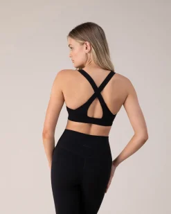 Bloch Sport-bhs|Oberteile^AUS Criss Cross-BH „everhold“ ebony