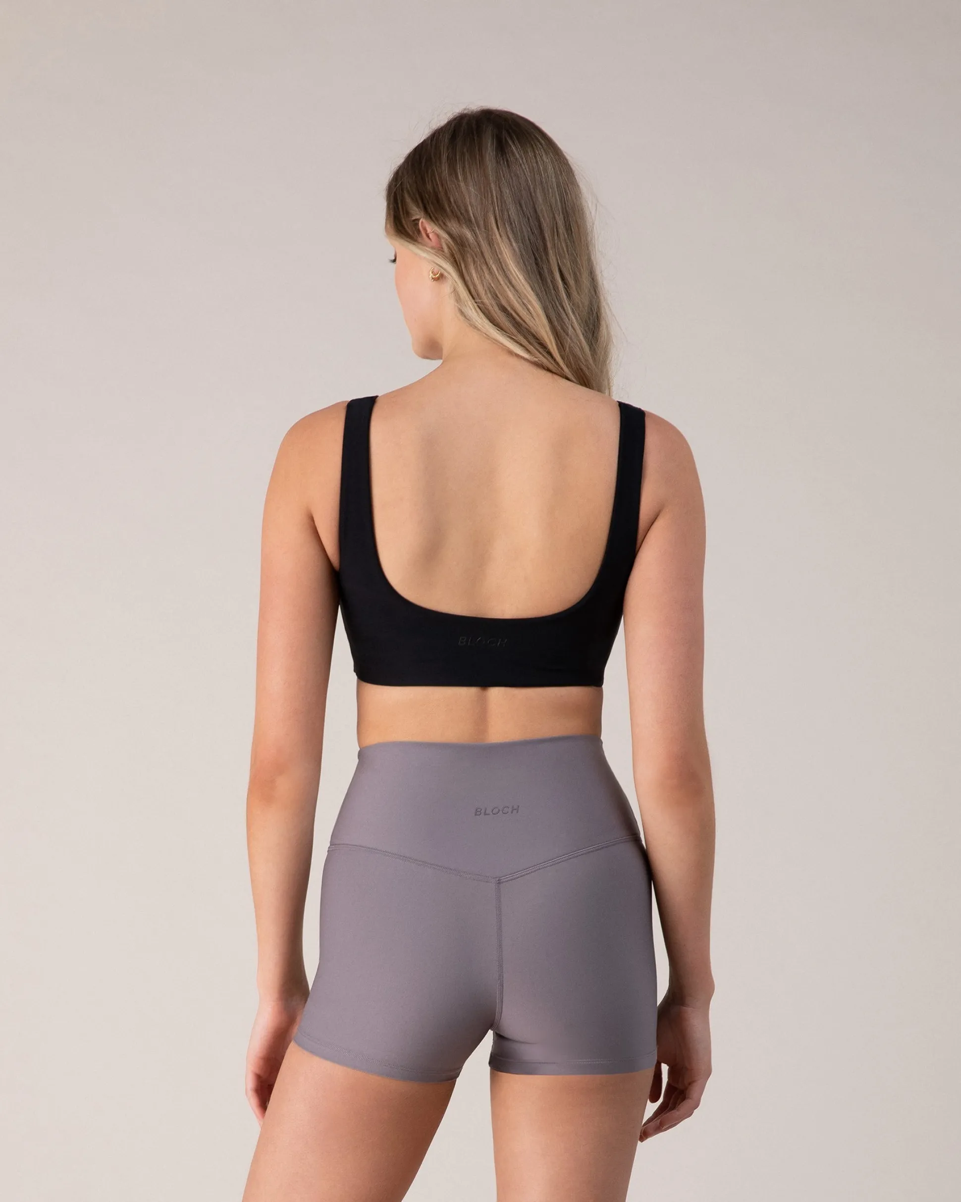 Bloch Oberteile|Sport-bhs^sculpt BH mit eckigem Ausschnitt ebony