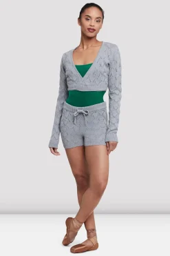 Bloch Shorts Und Slips|Aufwärmen^Damen Lily Strickshorts greymarle