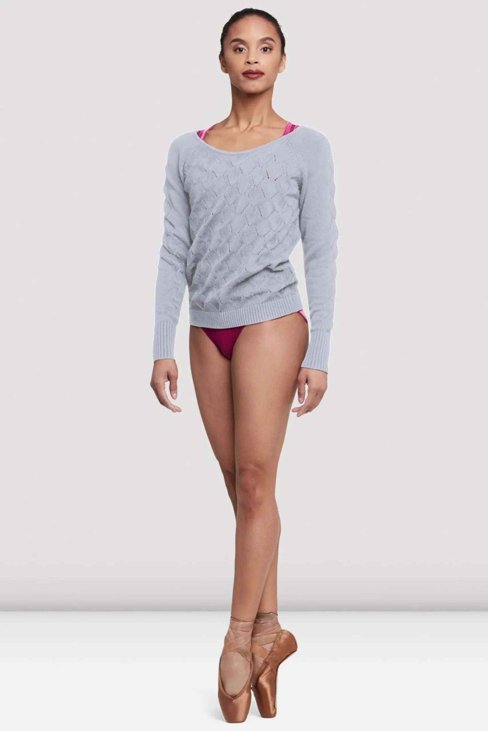 Bloch Oberteile|Aufwärmen^Damen Mila Langarmpullover greymarle