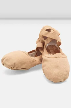 Bloch Ballett^Damen Pro elastische Canvas-Ballettschuhe