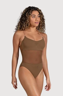 Bloch Unterwäsche^Damen-Body aus Cordelia-Mesh-Einsatz almond