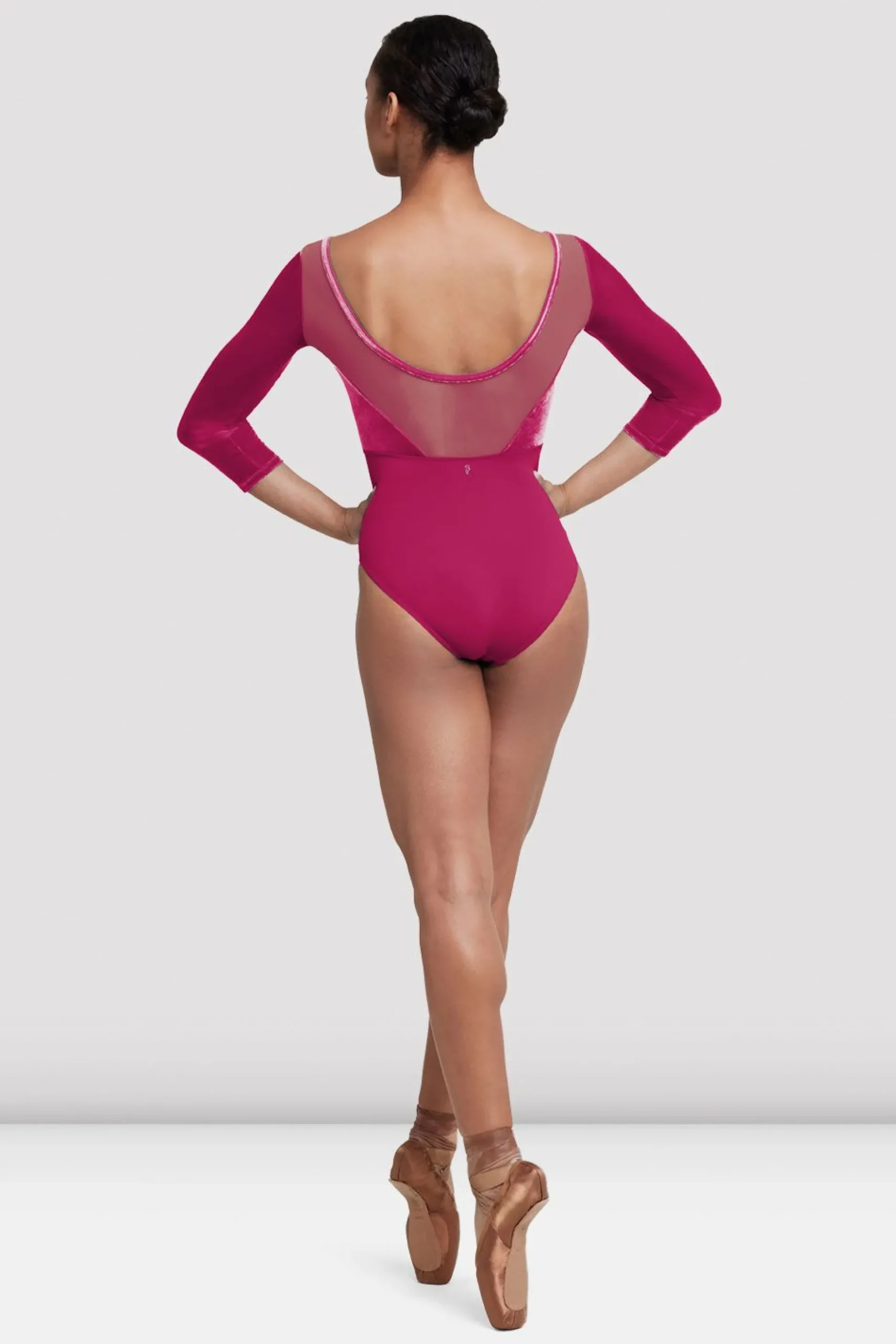 Bloch Trikots^Damen-Indy-Trikot mit 3/4-Ärmeln magenta