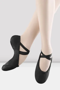 Bloch Ballett^Damen-Pump-Ballettschuhe aus Segeltuch blackcanvas