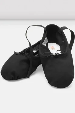 Bloch Ballett^Damen-Pump-Ballettschuhe aus Segeltuch blackcanvas
