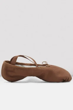 Bloch Ballett^Damen-Pump-Ballettschuhe aus Segeltuch cocoacanvas