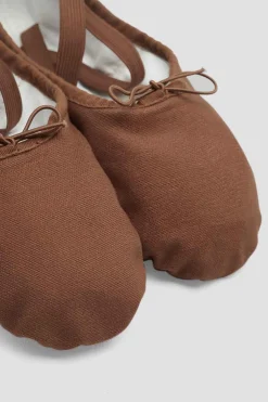 Bloch Ballett^Damen-Pump-Ballettschuhe aus Segeltuch cocoacanvas