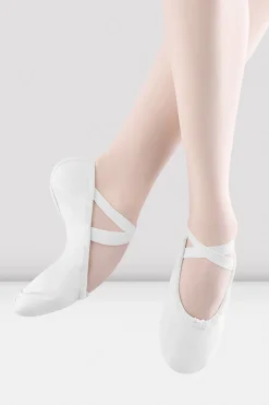 Bloch Ballett^Damen-Pump-Ballettschuhe aus Segeltuch whitecanvas