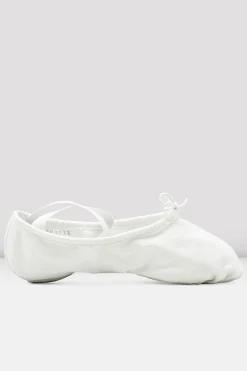 Bloch Ballett^Damen-Pump-Ballettschuhe aus Segeltuch whitecanvas