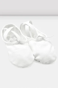 Bloch Ballett^Damen-Pump-Ballettschuhe aus Segeltuch whitecanvas