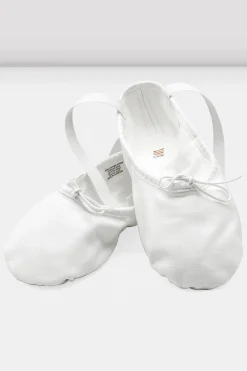 Bloch Ballett^Damen-Pump-Ballettschuhe aus Segeltuch whitecanvas