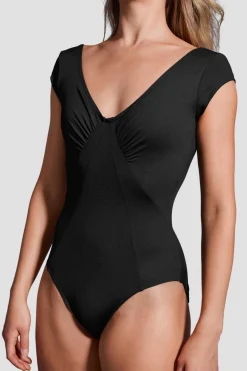 Bloch Trikots|Performance^Damen-Trikot Mirella Black Label mit gerafften Flügelärmeln