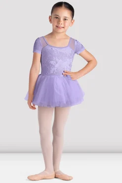 Bloch Kleider|Performance^Delilah Tutu-Kleid mit Flügelärmeln für Mädchen lilac