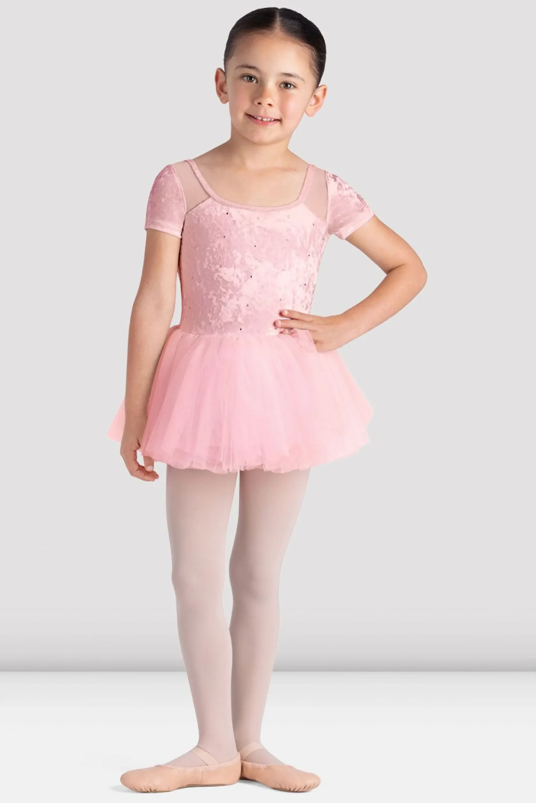 Bloch Kleider|Performance^Delilah Tutu-Kleid mit Flügelärmeln für Mädchen candypink