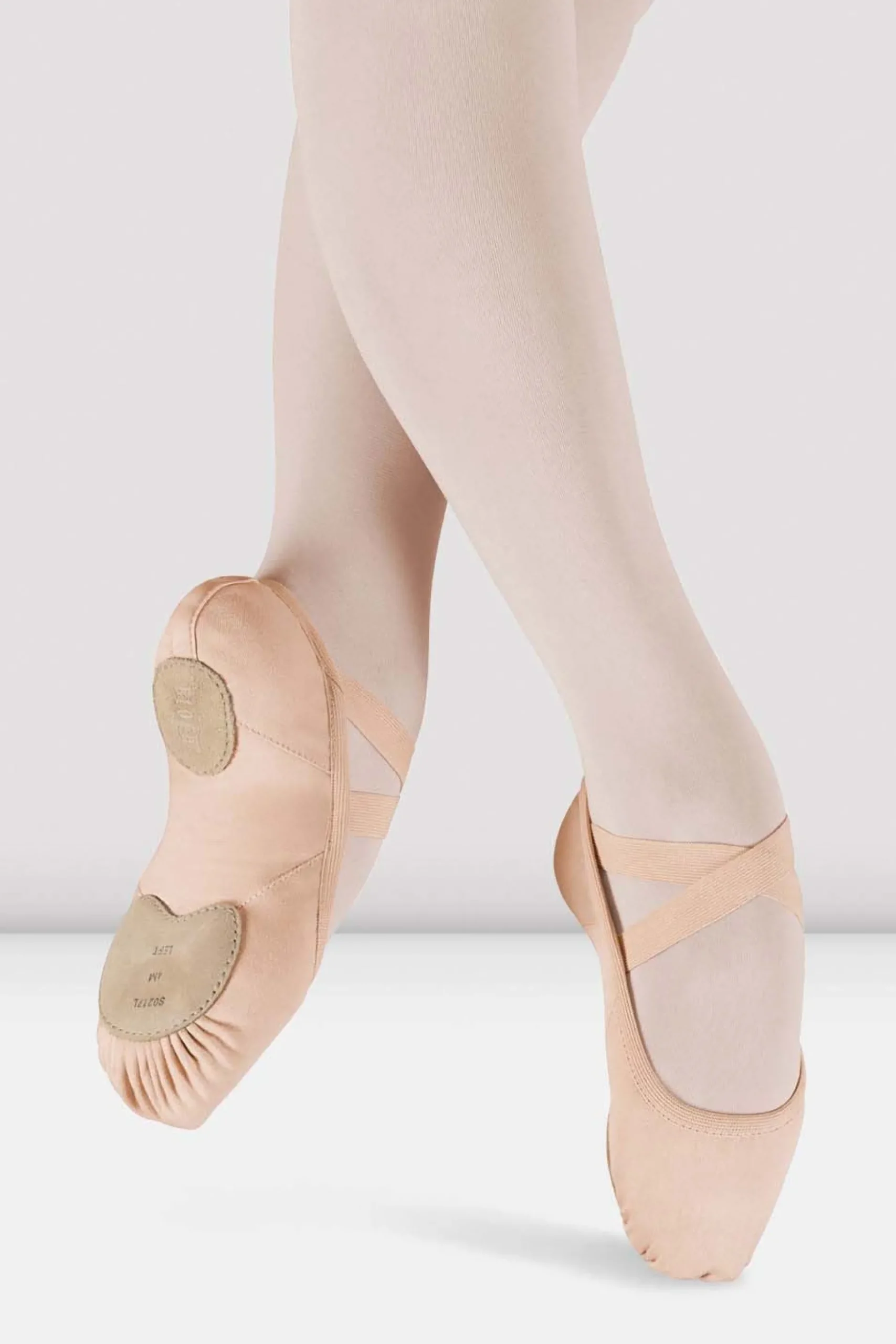 Bloch Ballett^Erhöhte Damen-Ballettschuhe aus Segeltuch pinkcanvas