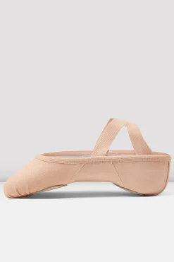 Bloch Ballett^Erhöhte Damen-Ballettschuhe aus Segeltuch pinkcanvas
