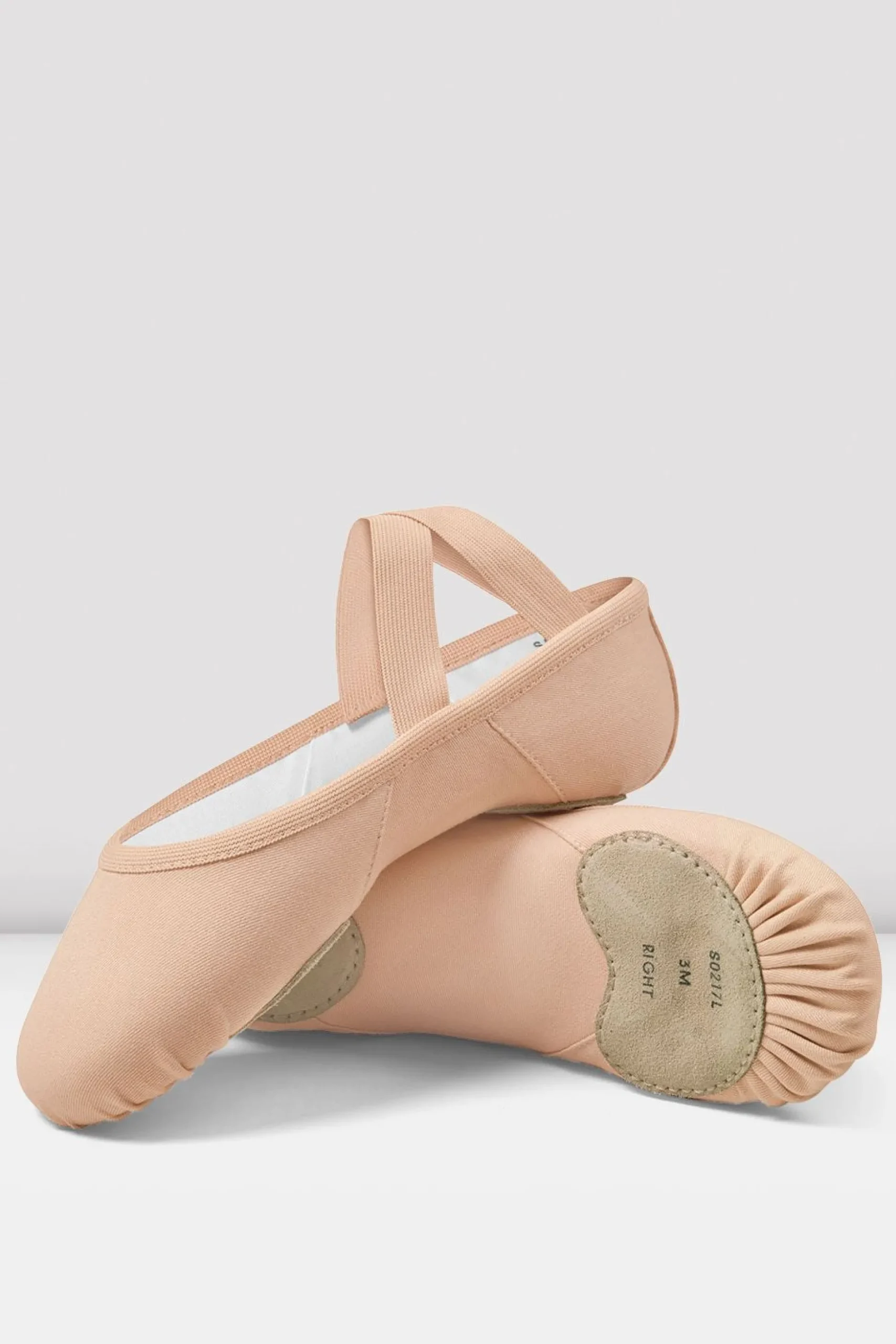 Bloch Ballett^Erhöhte Damen-Ballettschuhe aus Segeltuch pinkcanvas