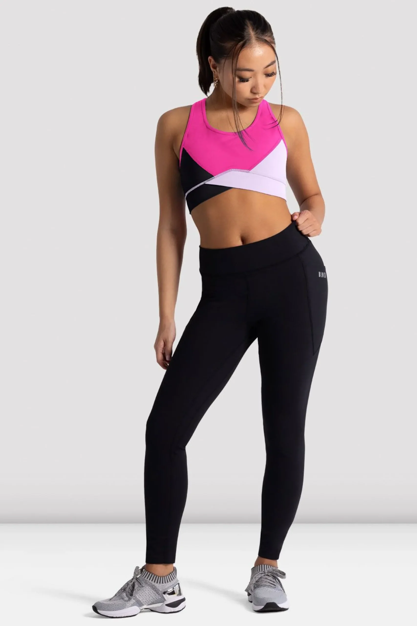 Bloch Crop Tops|Oberteile^Freestyle Racerback Crop für Mädchen vibrantpink