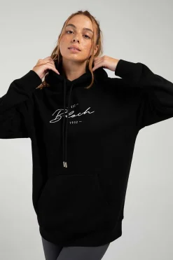 Bloch Oberteile^Freizeit-Hoodie aus Frottee mit langem Schnitt
