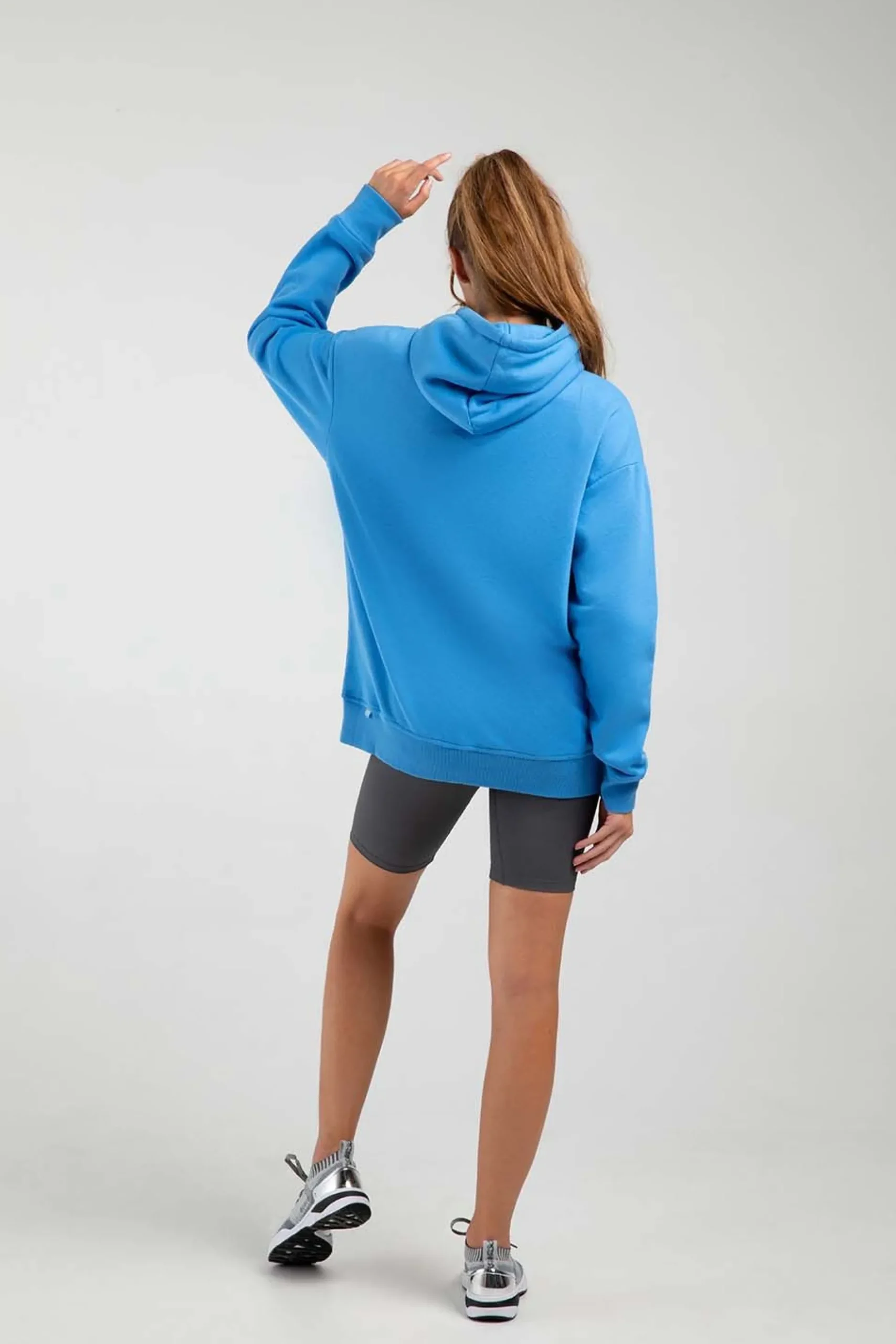 Bloch Oberteile^Freizeit-Hoodie aus Frottee mit langem Schnitt