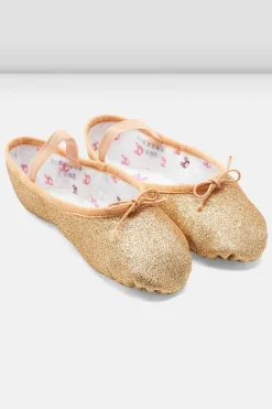 Bloch Ballett^Glitzerstaub-Ballettschuhe für Mädchen