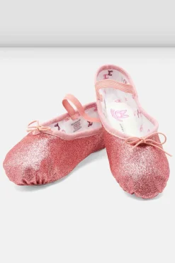 Bloch Ballett^Glitzerstaub-Ballettschuhe für Mädchen