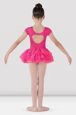 Bloch Kleider|Performance^Ife Tutu-Trikot mit Herzrücken für Mädchen