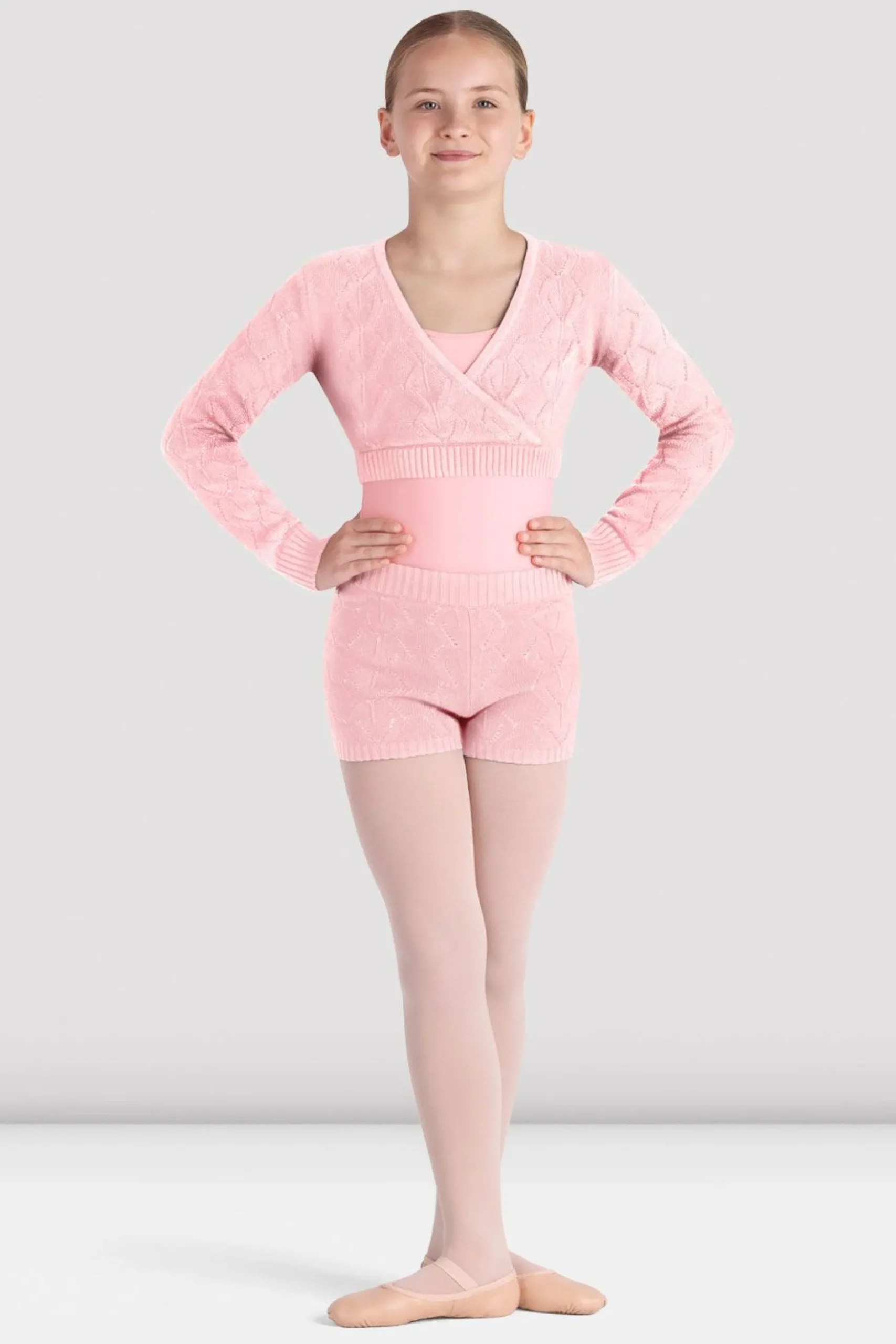 Bloch Shorts & Slips|Aufwärmen^Kylie Strickshorts für Mädchen candypink